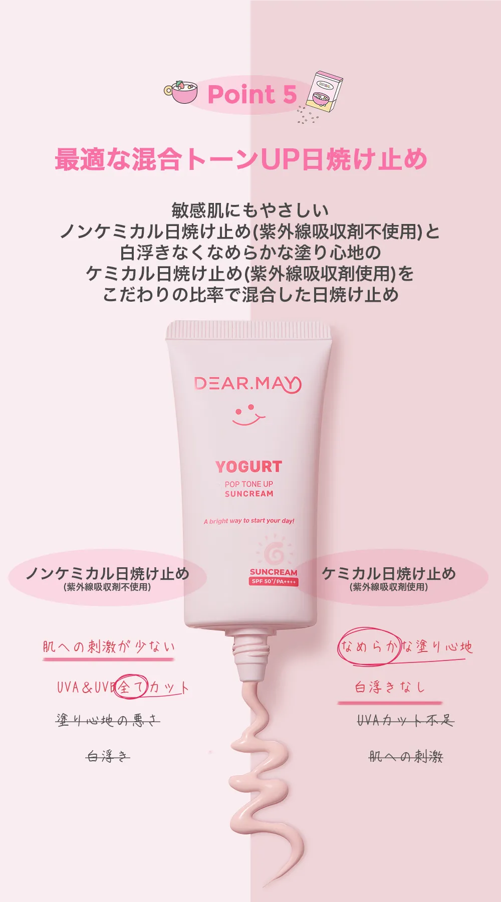 [ディアメイ] ヨーグルトポップトーンアップサンクリームSPF50+PA++++ | 詳細画像8