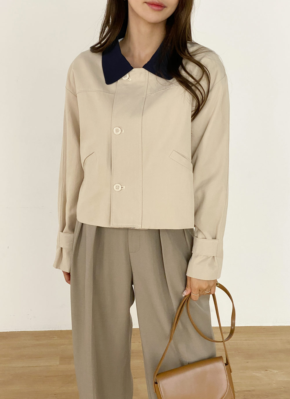 配色カラーショートジャンパー | 詳細画像7