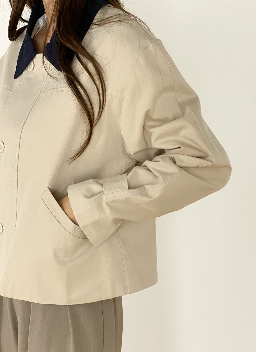 配色カラーショートジャンパー | 詳細画像11