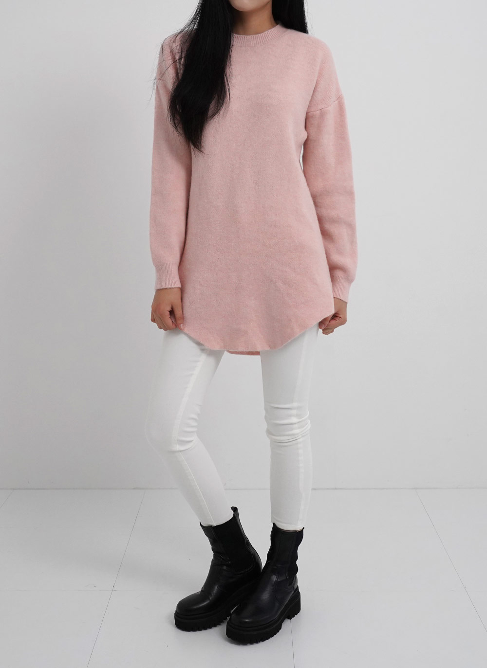 ウール混ラウンドヘムニット | 詳細画像3