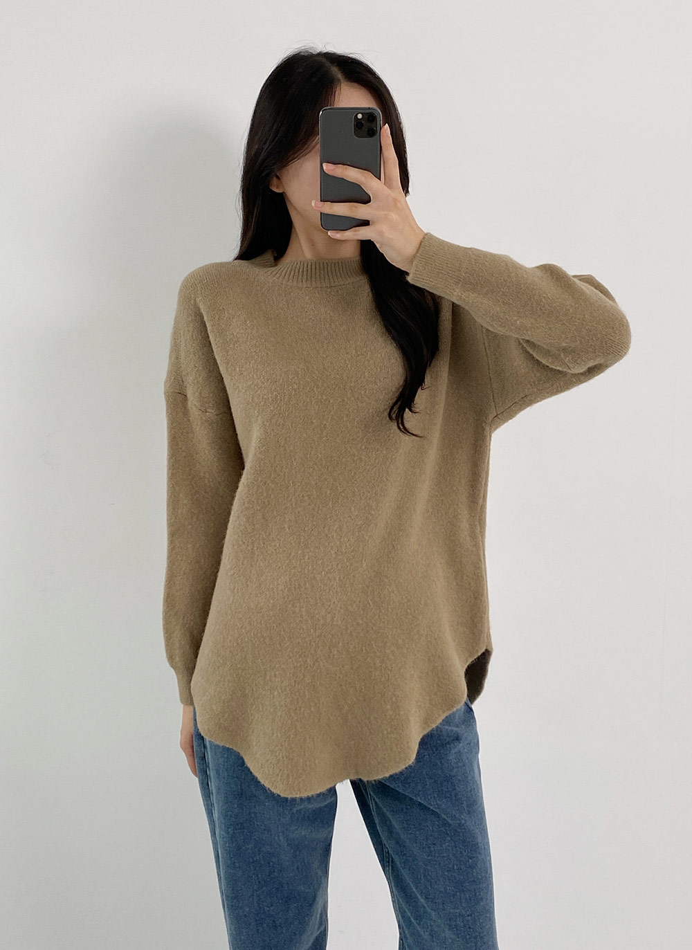 ウール混ラウンドヘムニット | 詳細画像6