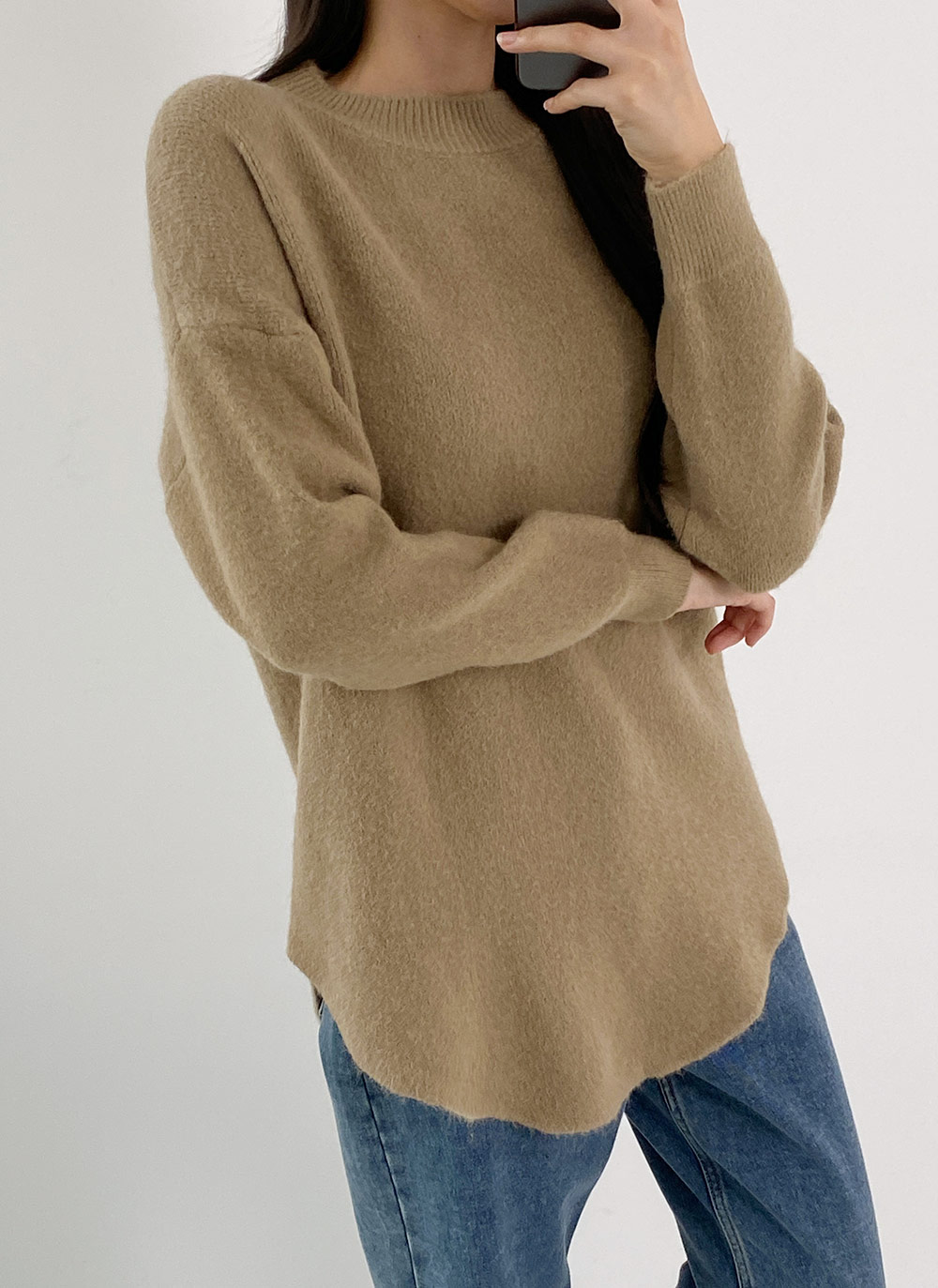 ウール混ラウンドヘムニット | 詳細画像7