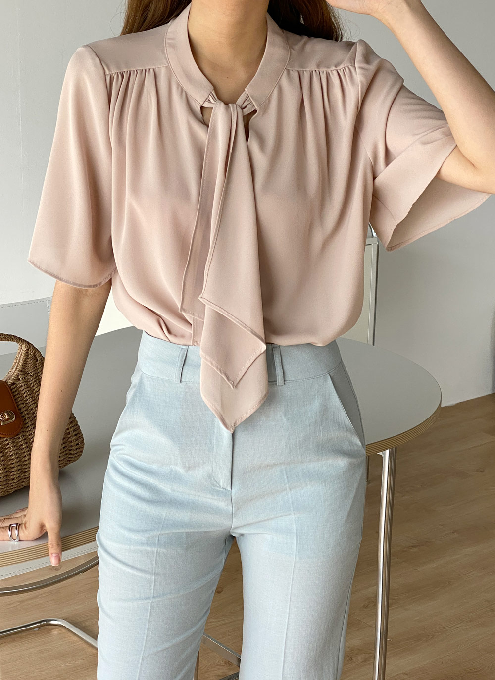 リボンフレアスリーブブラウス | 詳細画像2