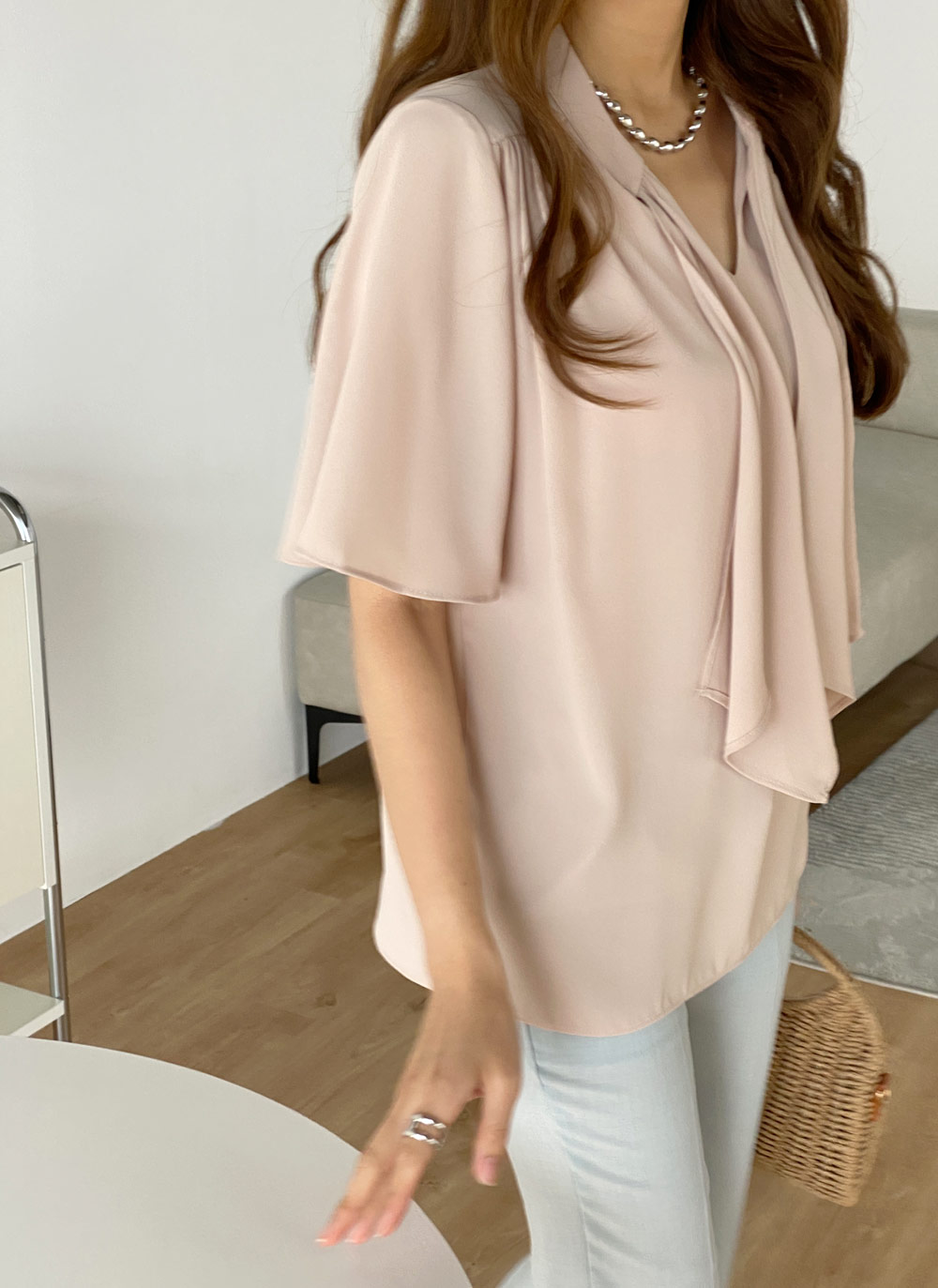 リボンフレアスリーブブラウス | 詳細画像6