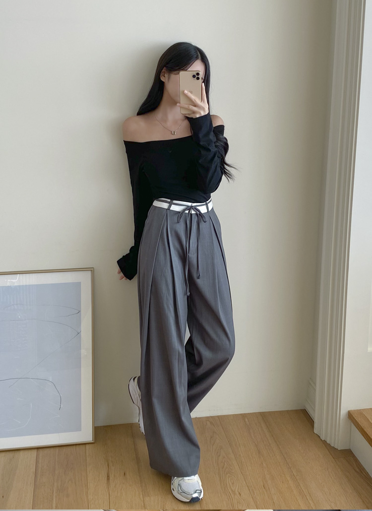 オフショルダー長袖Tシャツ | レディースファッション通販 - DHOLIC
