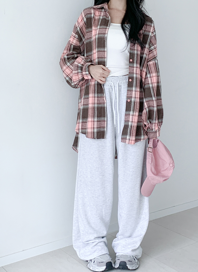 HOLIDAY WASHED CHECK DRAWSTRINGS シャツパンツ HOLIDAY WASHED CHECK DRAWSTRINGS SHIRT PANTS ELENDEEKetc