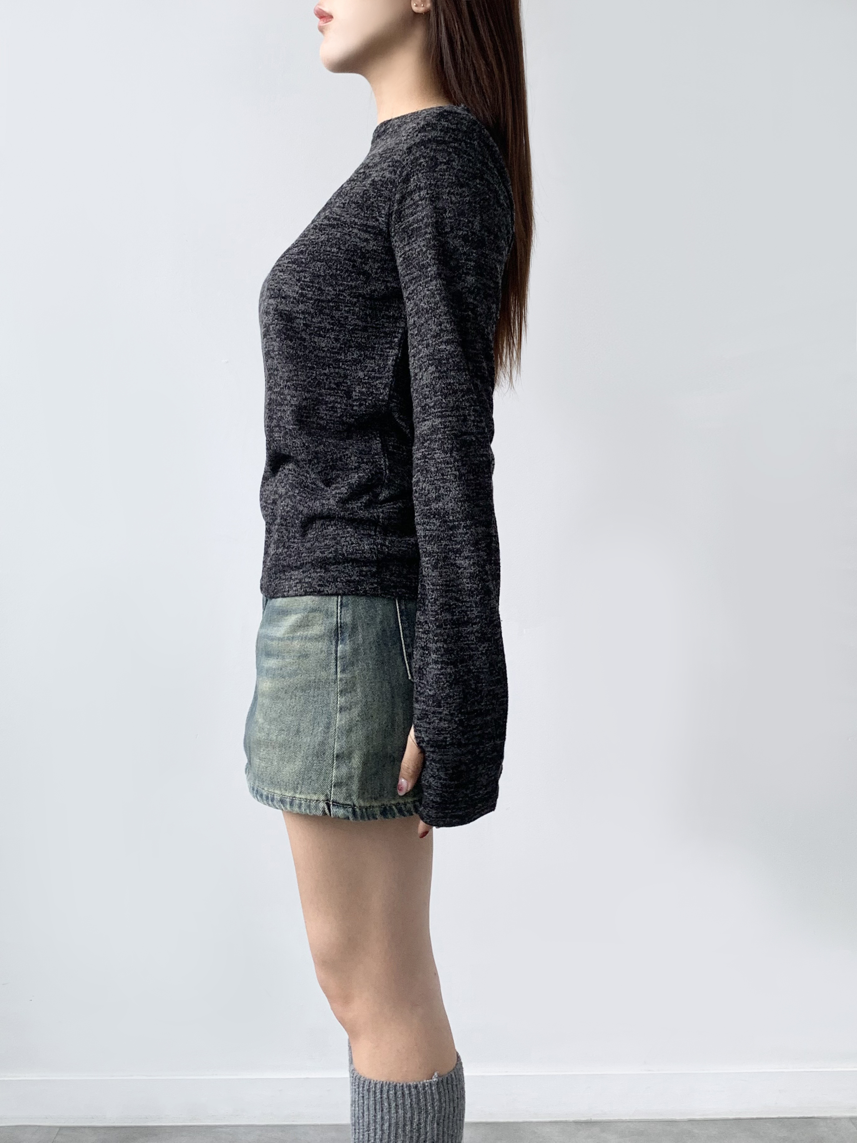 ボートネックサムホール長袖Tシャツ | 詳細画像5