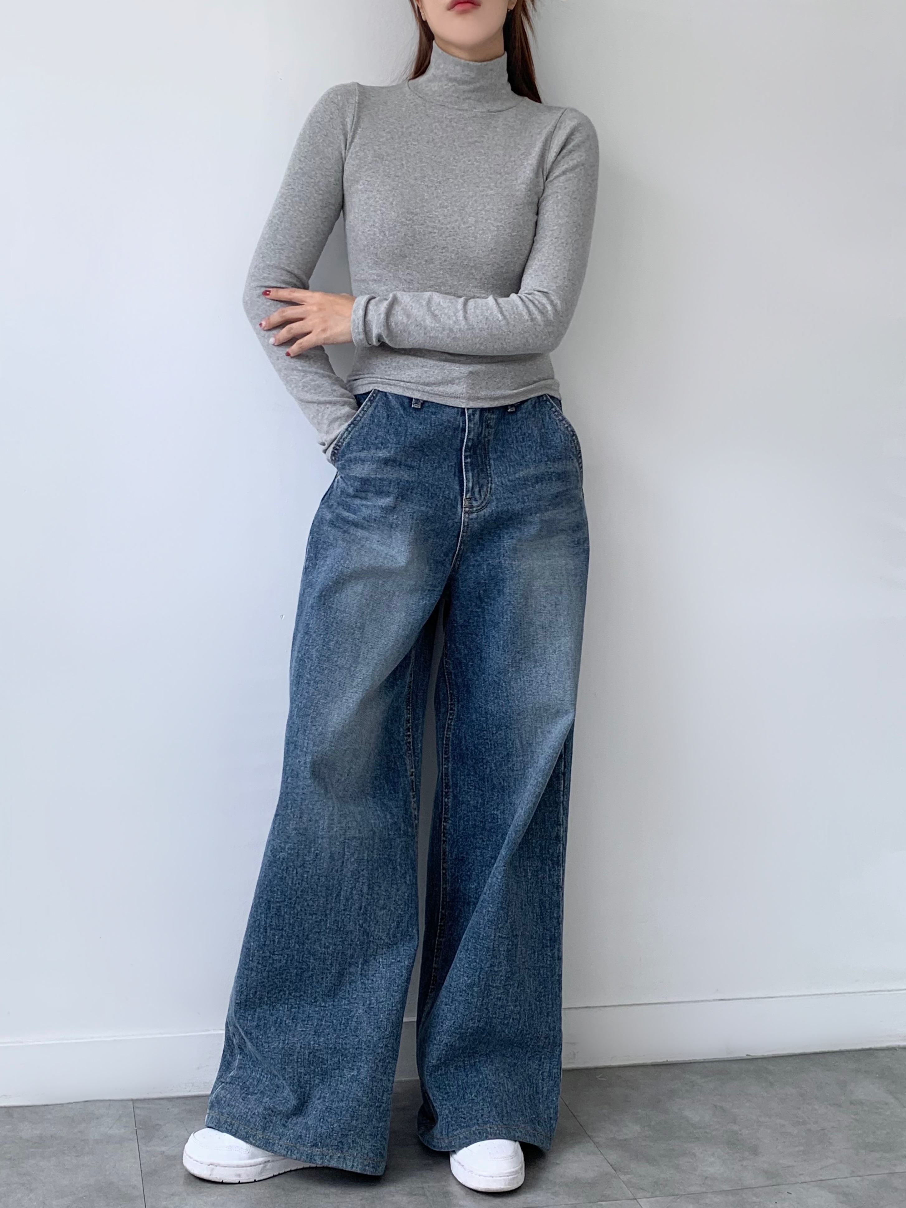 ハイネックスリムクロップドTシャツ | 詳細画像15