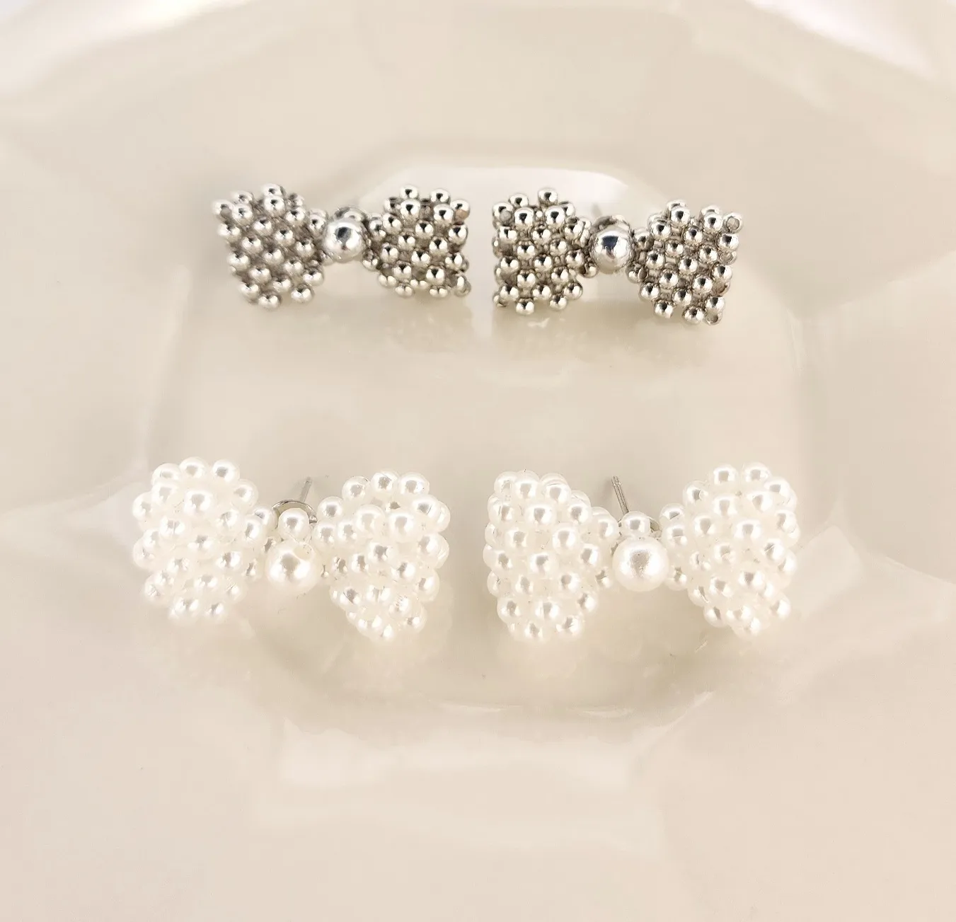 ボールリボンピアス | 詳細画像1