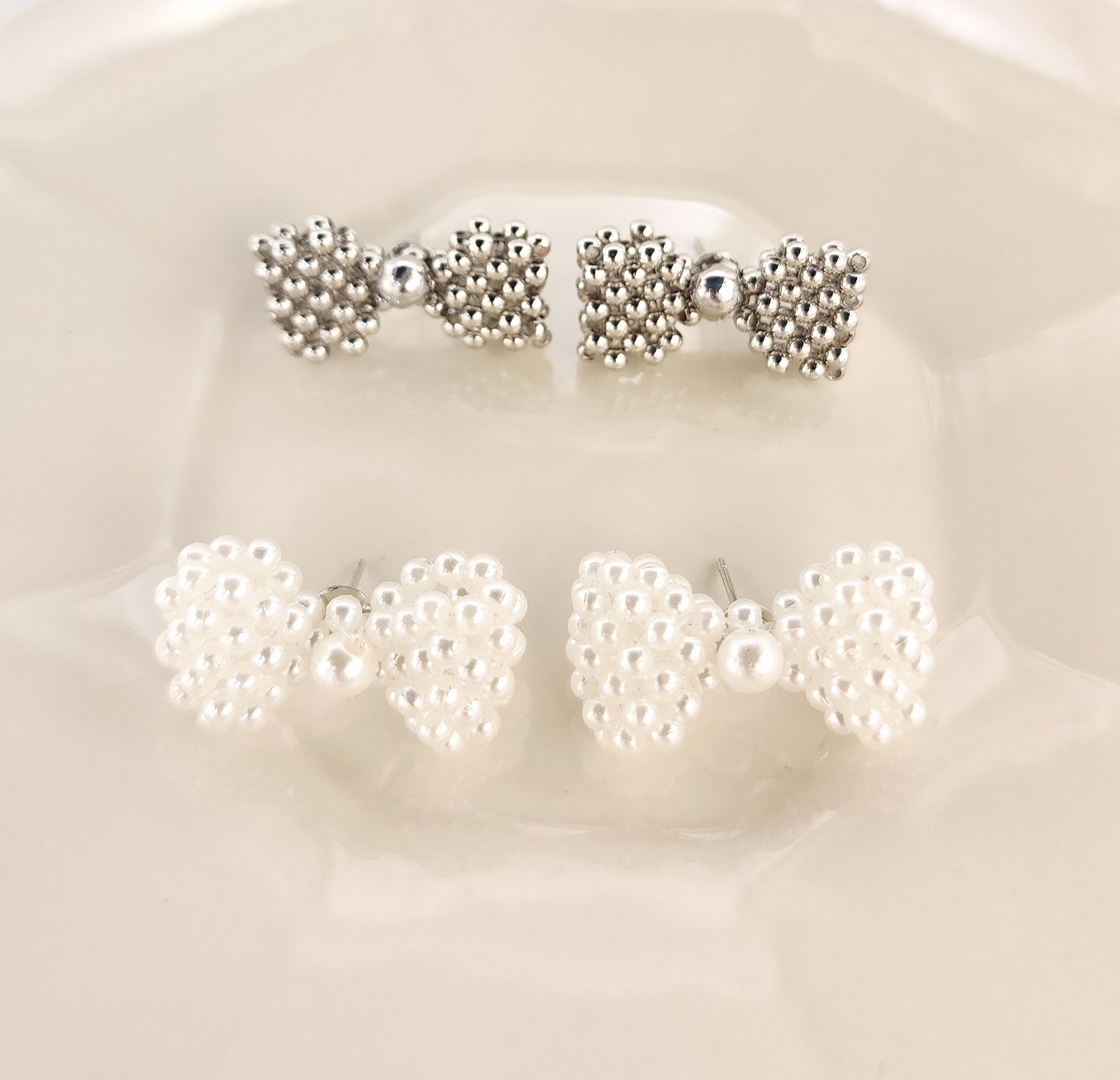 ボールリボンピアス | 詳細画像2