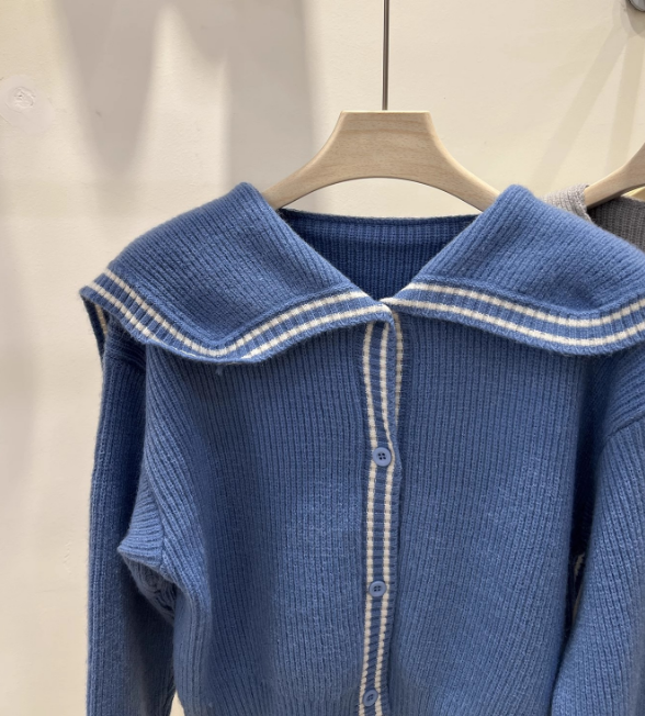 MELLOWロゴ配色ラインセーラーカラーカーディガン | 詳細画像12