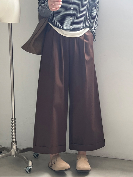 ウエストゴムロールアップワイドパンツ | 詳細画像7