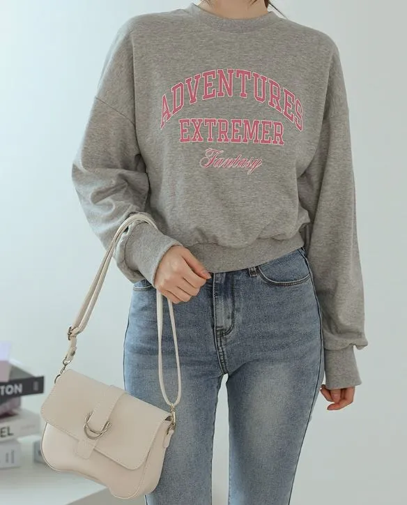 ADVENTURESロゴクロップドスウェット | 詳細画像1