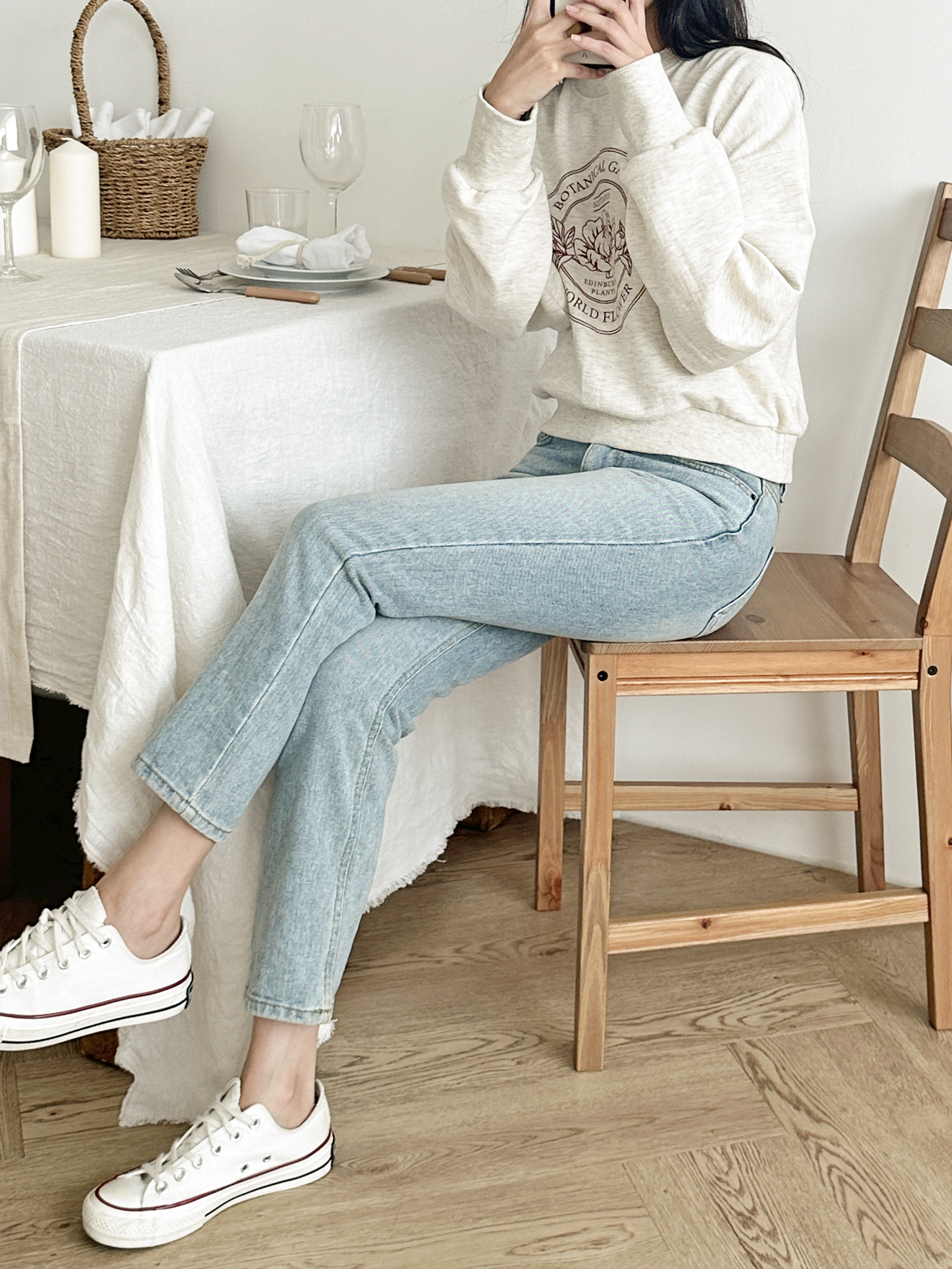 BOTANICALサークルプリントスウェット | 詳細画像3