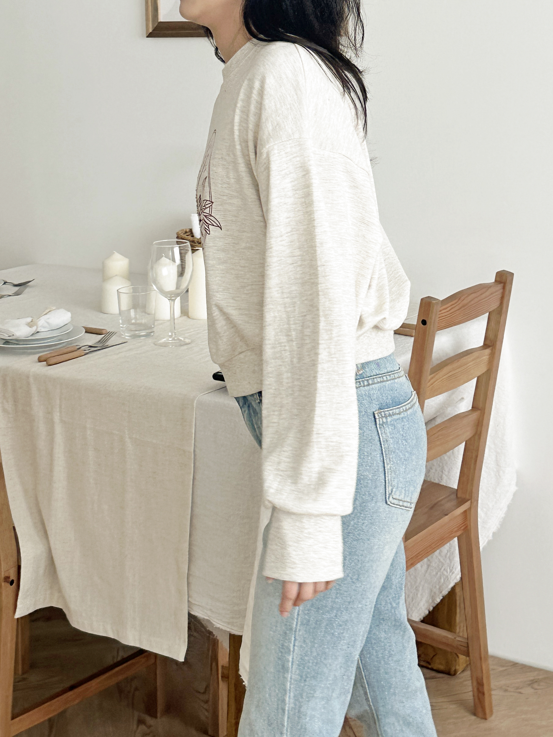 BOTANICALサークルプリントスウェット | 詳細画像4