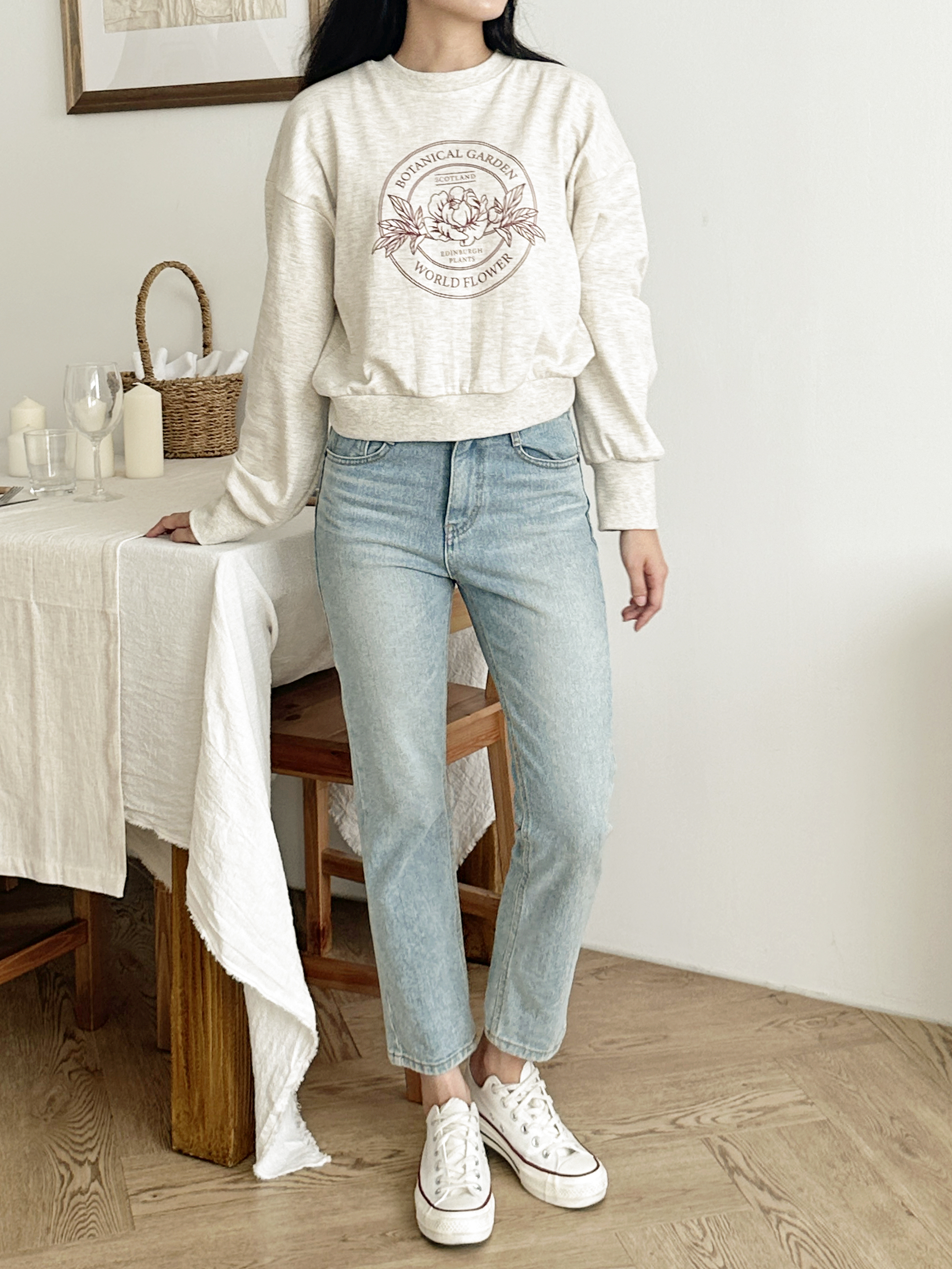 BOTANICALサークルプリントスウェット | 詳細画像6