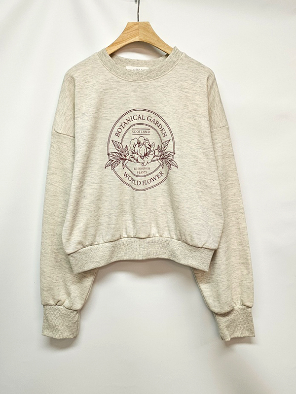 BOTANICALサークルプリントスウェット | 詳細画像9