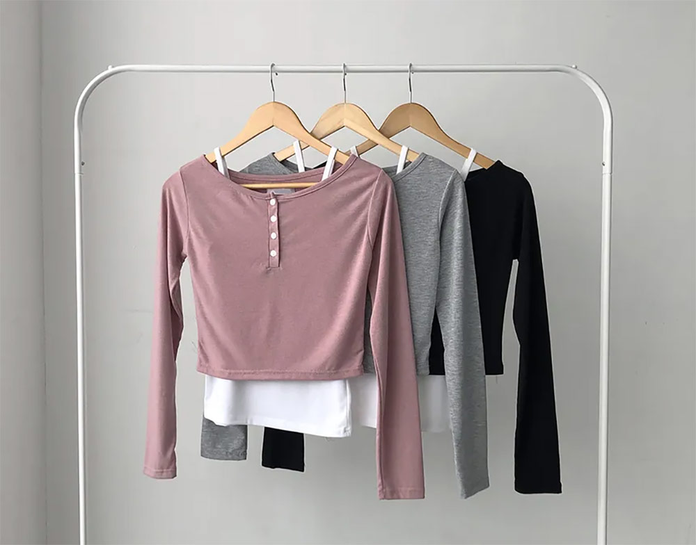 キャミ&ヘンリーネック長袖TシャツSET | 詳細画像19