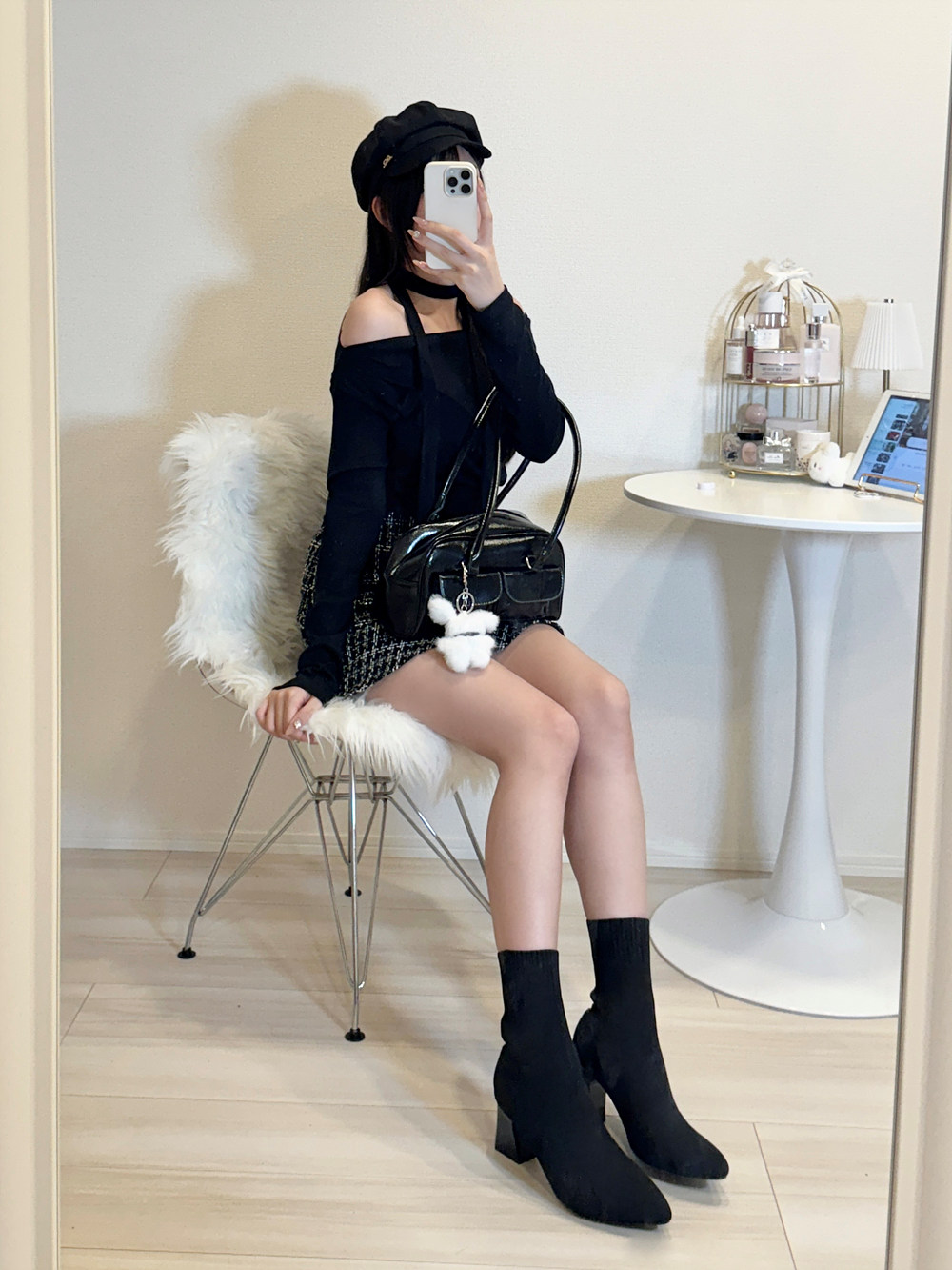 DHOLIC レザー調ストラップ付2TYPEカラーネックケープコート 1220602_24898502_k3.jpg