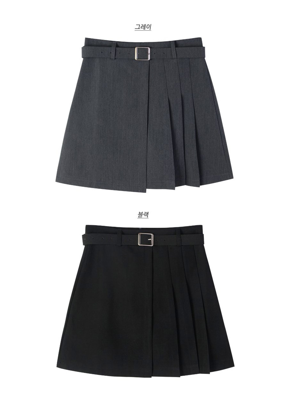 パンツ裏地アシメプリーツミニスカート | 詳細画像13