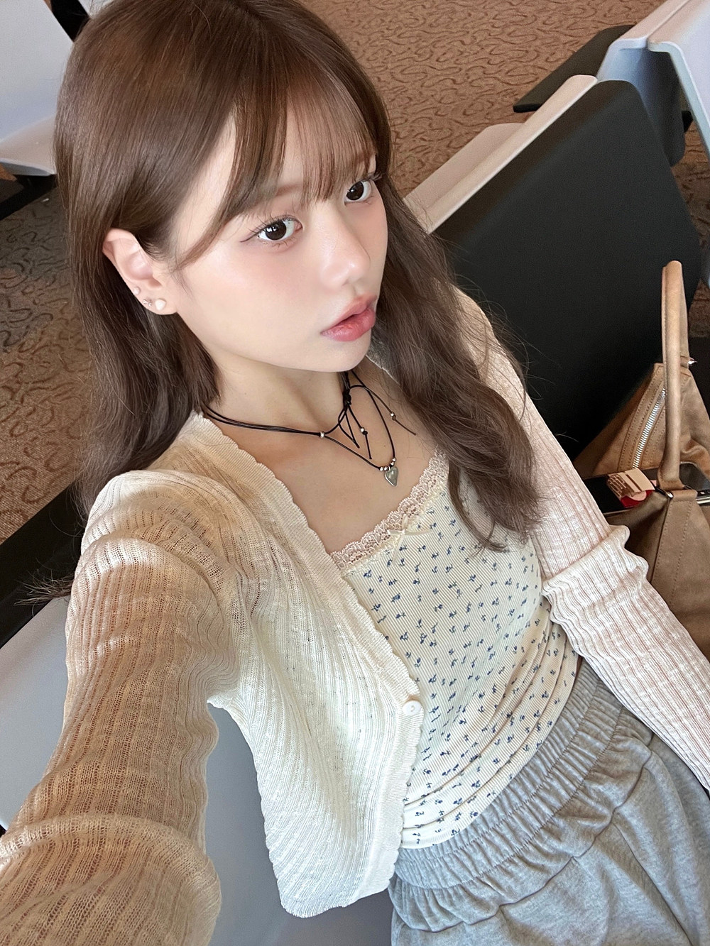 コットンレースキャミソール(F WHITE): TOPS