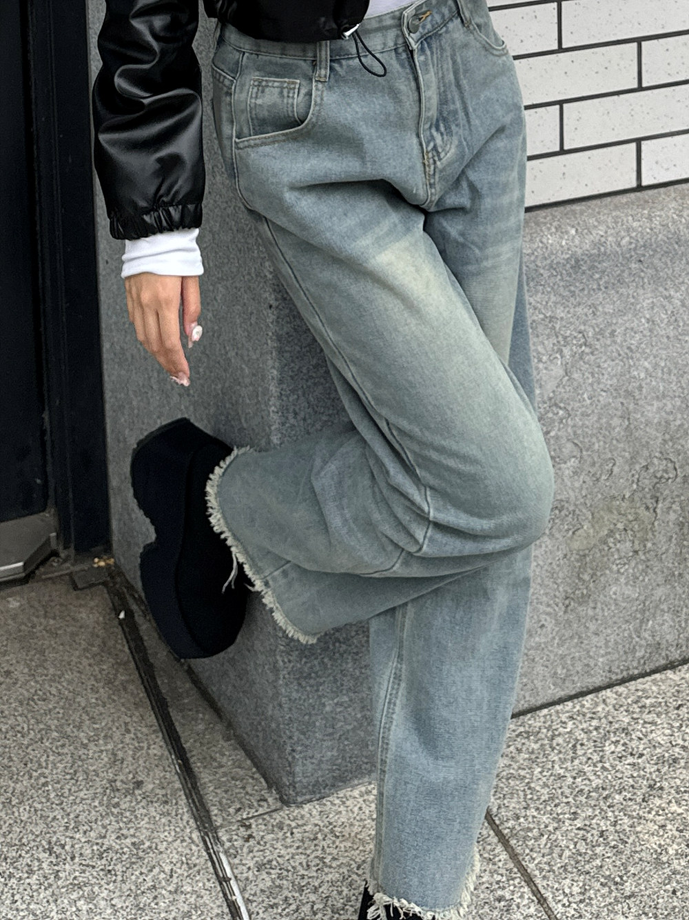 ハイウエストダメージデニムパンツ | 詳細画像9