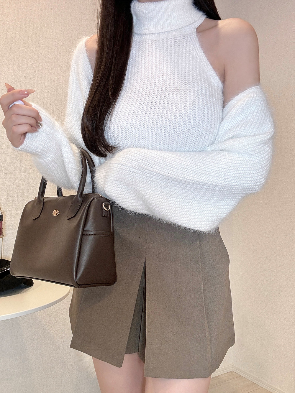 シャギーニットタートルノースリーブ&ボレロSET | 詳細画像14