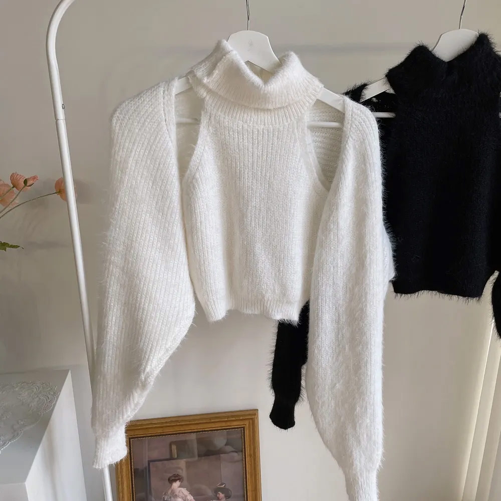 シャギーニットタートルノースリーブ&ボレロSET | 詳細画像26