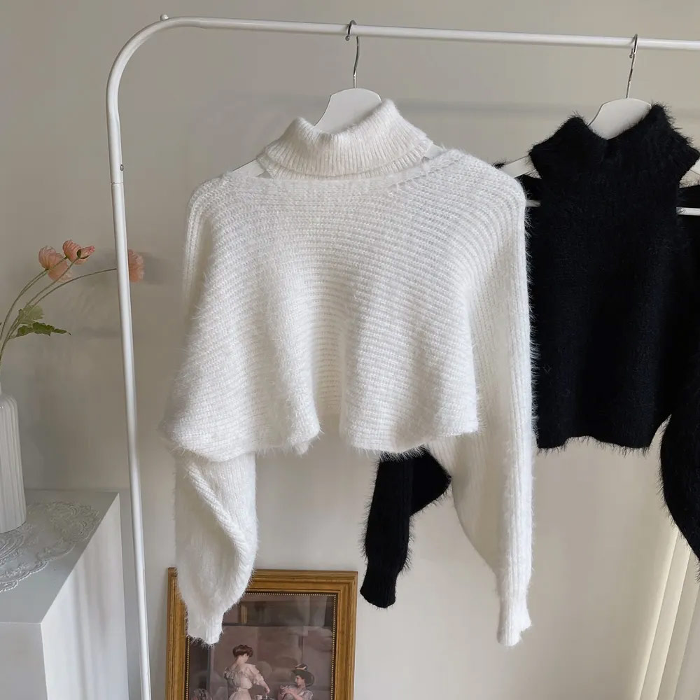 シャギーニットタートルノースリーブ&ボレロSET | 詳細画像33