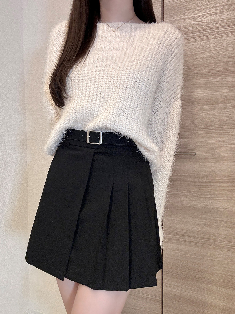 ボートネックシャギールーズニット | 詳細画像6