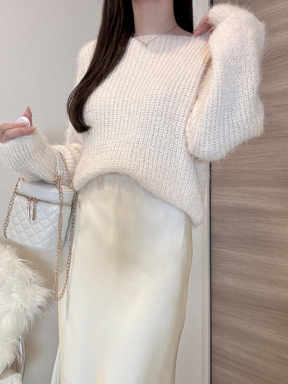 ボートネックシャギールーズニット | 詳細画像17