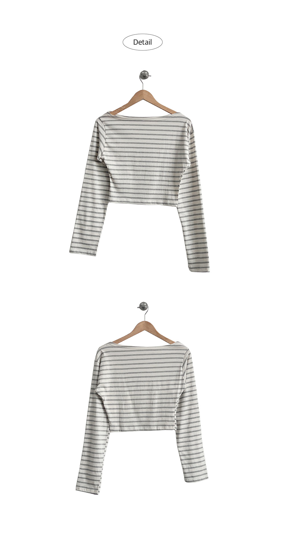 ワンショル長袖ボーダーTシャツ | 詳細画像15