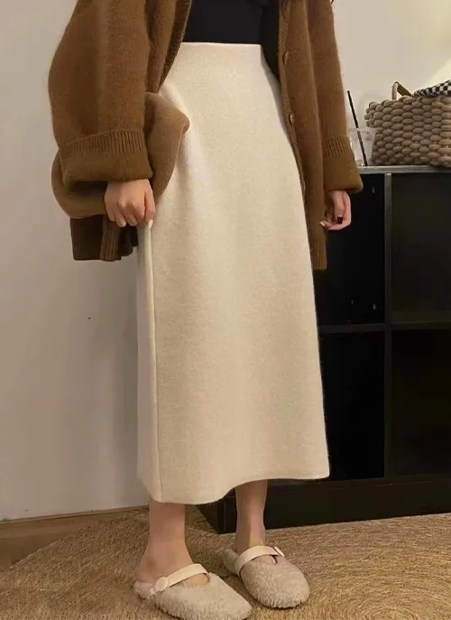 ニットIラインロングスカート | 詳細画像1