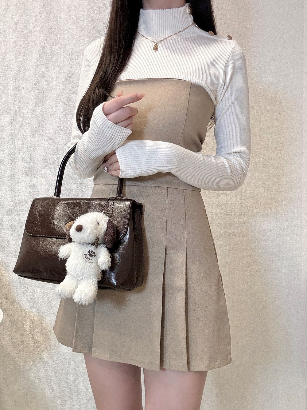 ゴールドボタンハイネックニット | 詳細画像15