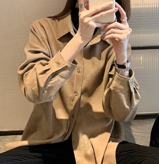 カラーネックルーズシャツ | 詳細画像15