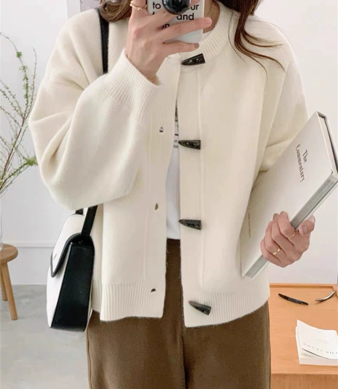 トグルボタンラウンドカーディガン | 詳細画像3