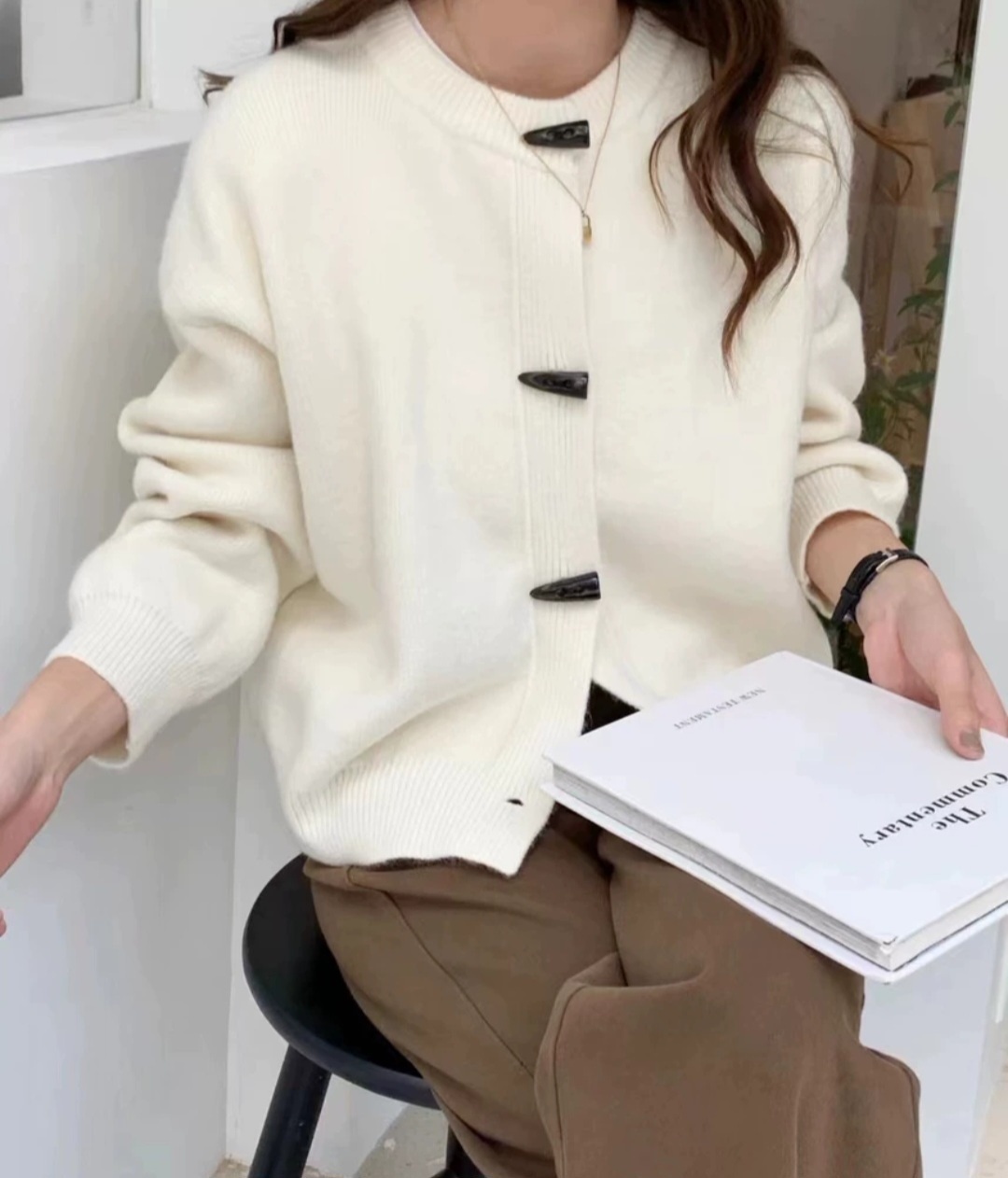 トグルボタンラウンドカーディガン | 詳細画像4