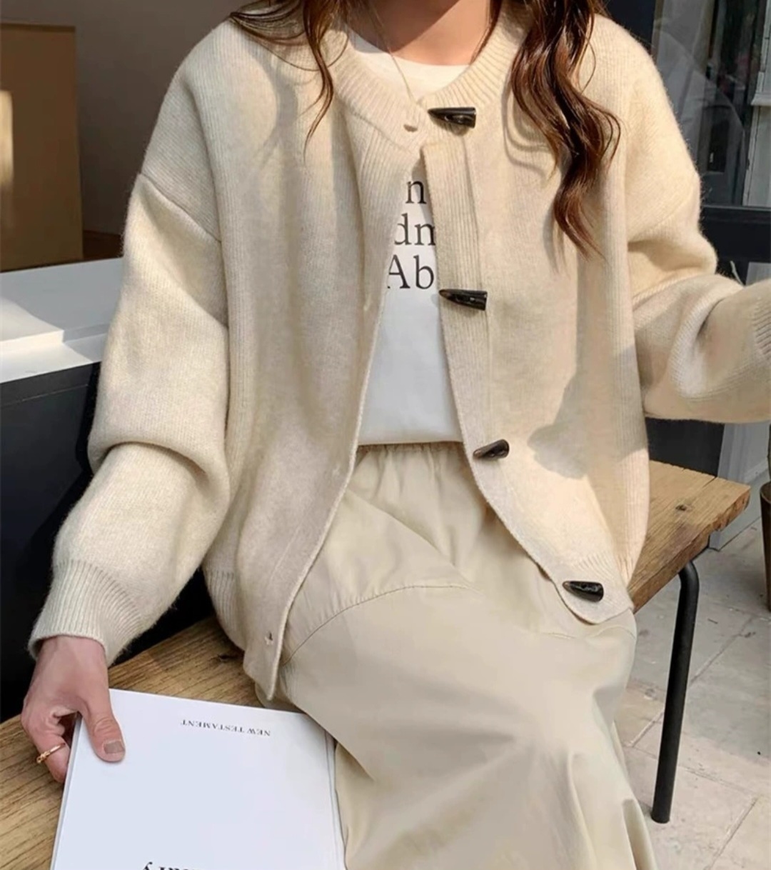 トグルボタンラウンドカーディガン | 詳細画像14