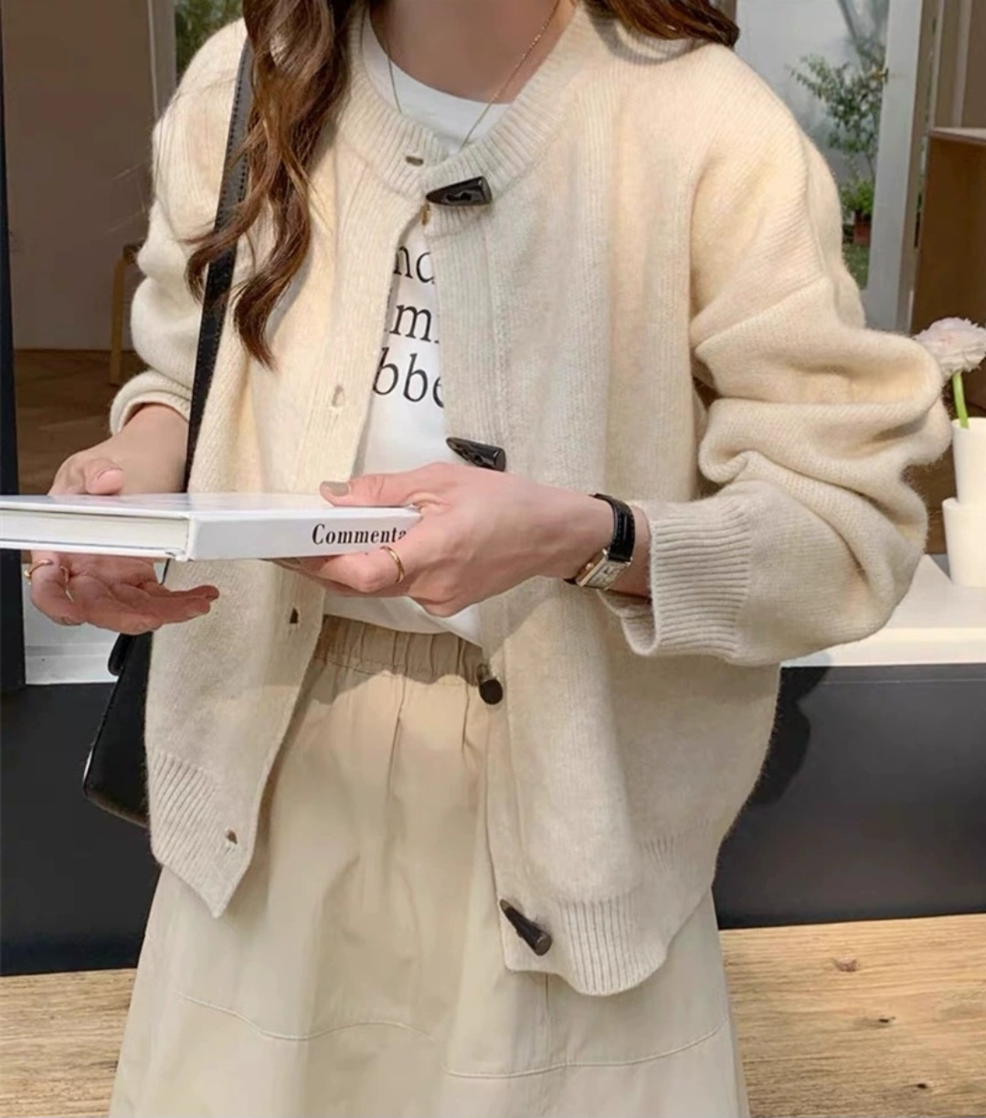 トグルボタンラウンドカーディガン | 詳細画像13