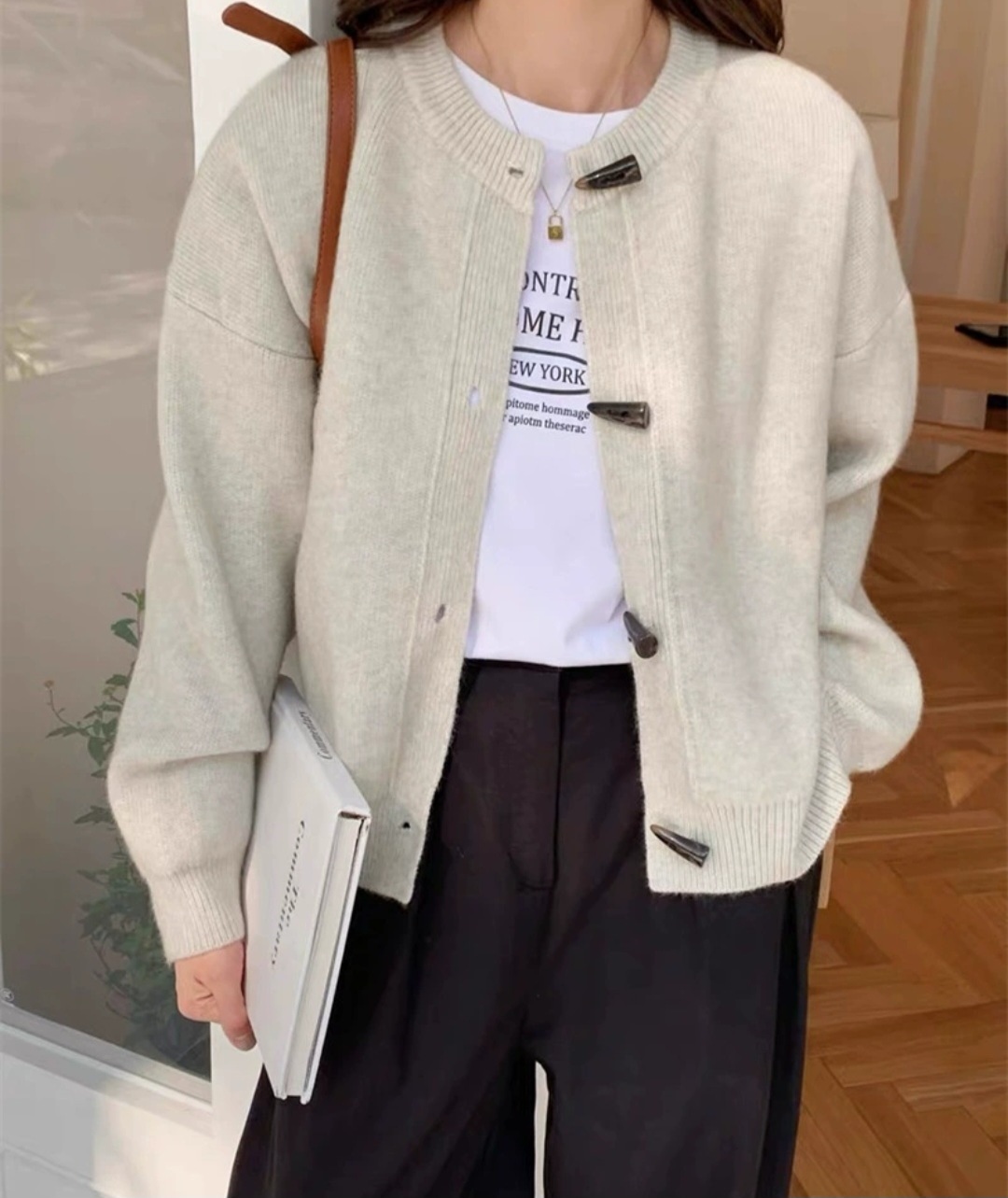 トグルボタンラウンドカーディガン | 詳細画像6