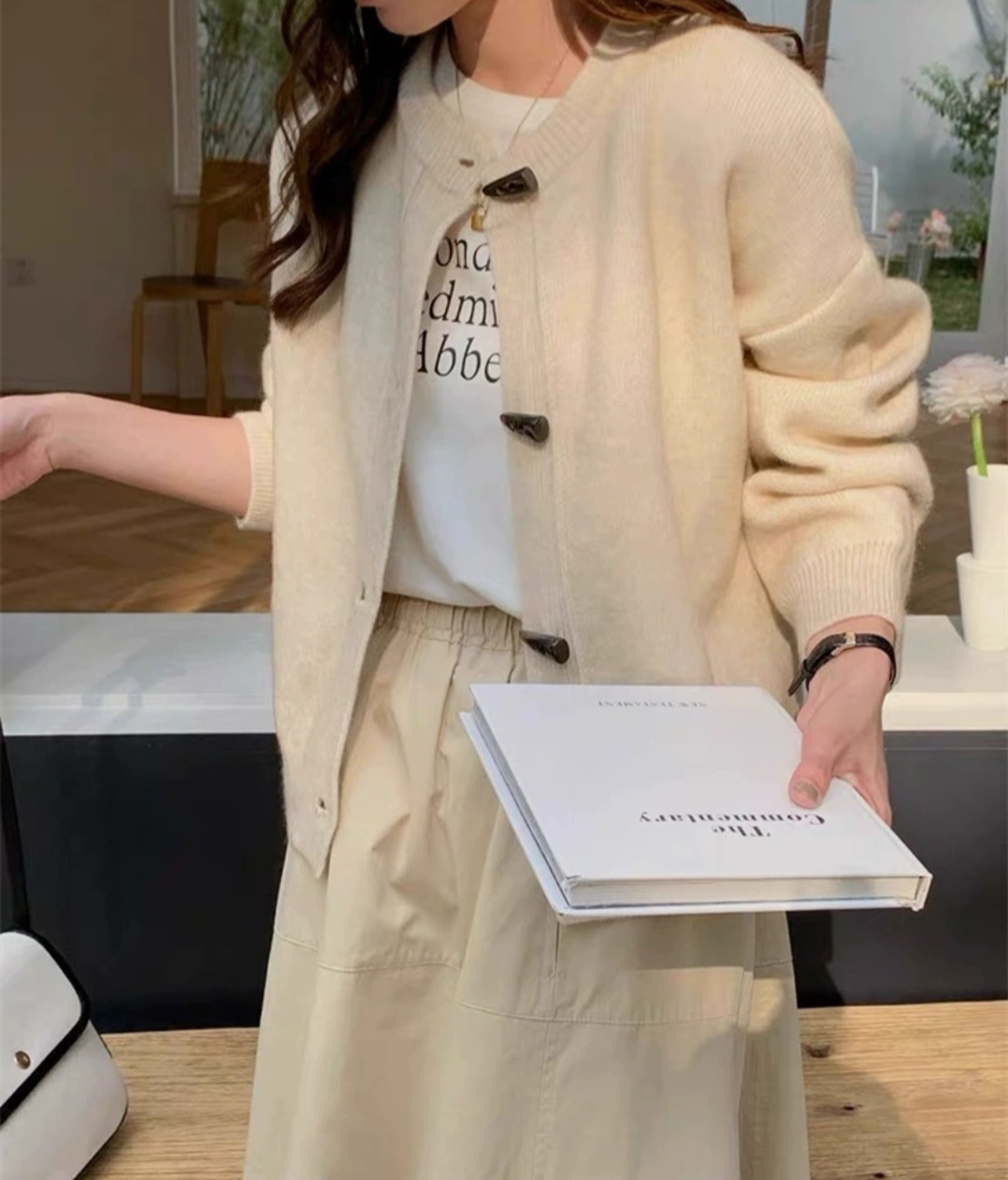 トグルボタンラウンドカーディガン | 詳細画像12