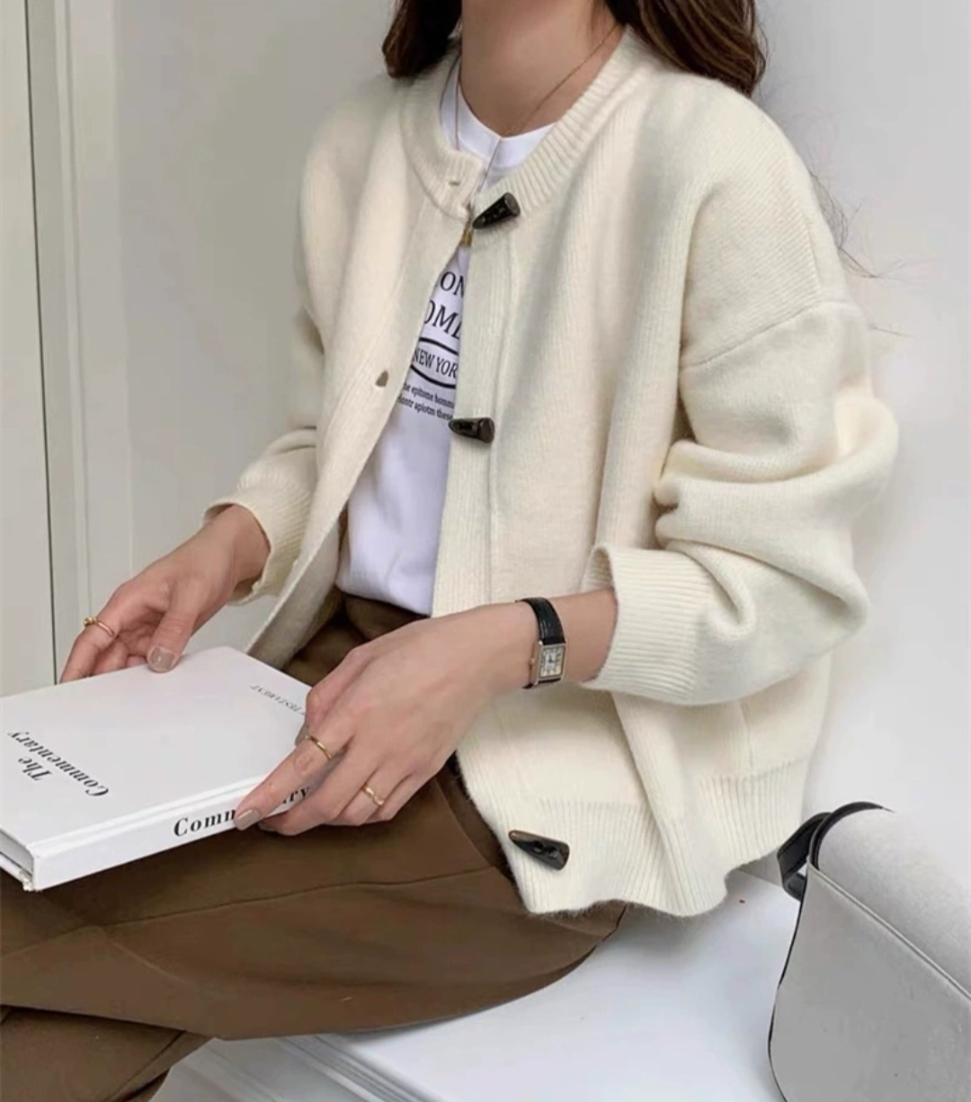 トグルボタンラウンドカーディガン | 詳細画像5