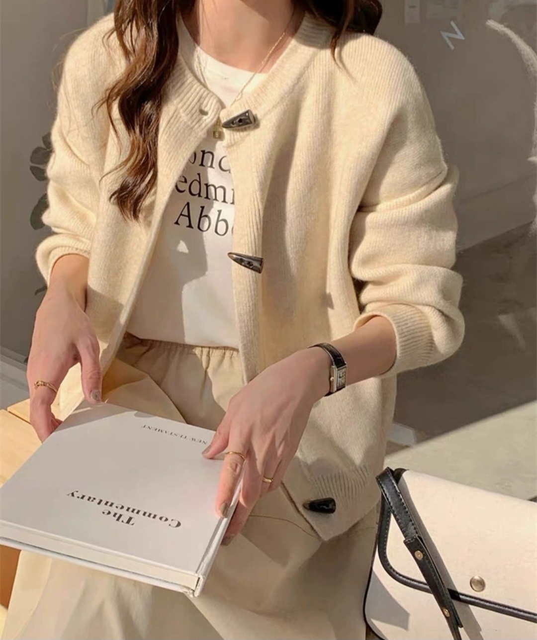 トグルボタンラウンドカーディガン | 詳細画像15