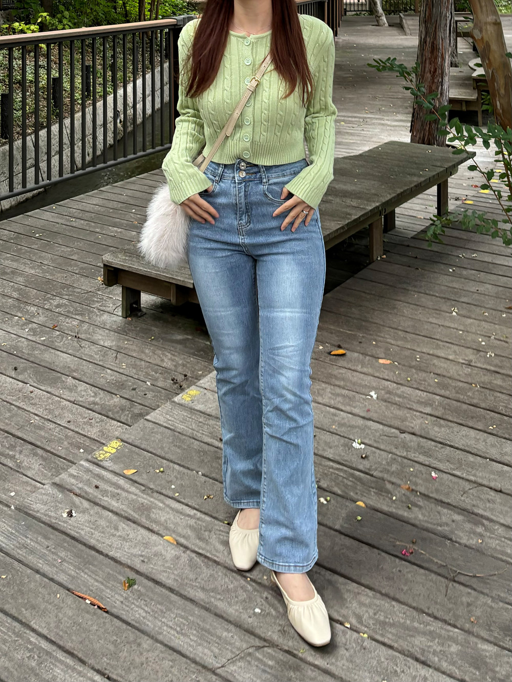 5COLORSケーブルニットカーディガン | 詳細画像7