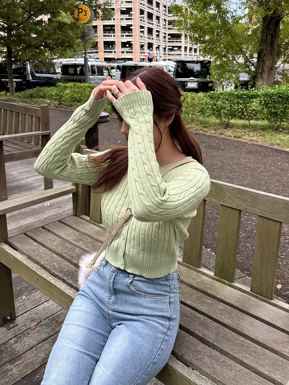 5COLORSケーブルニットカーディガン | 詳細画像10