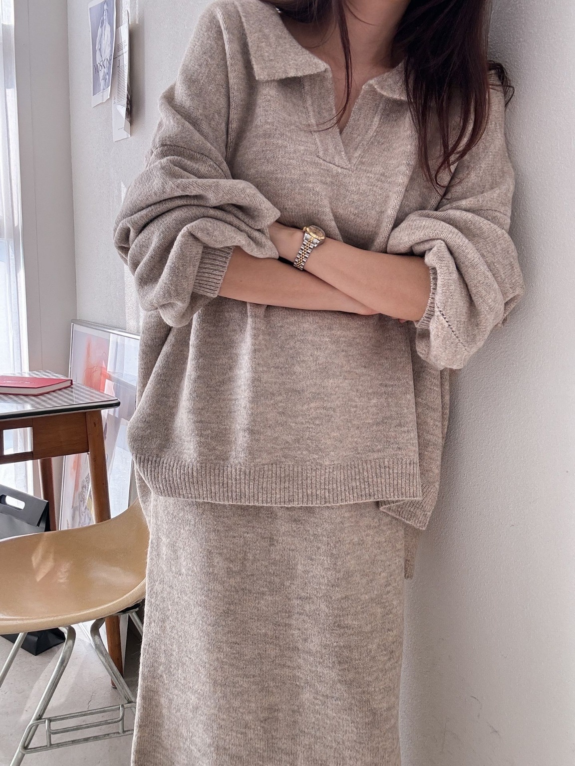 ウール混スキッパーニット | 詳細画像4