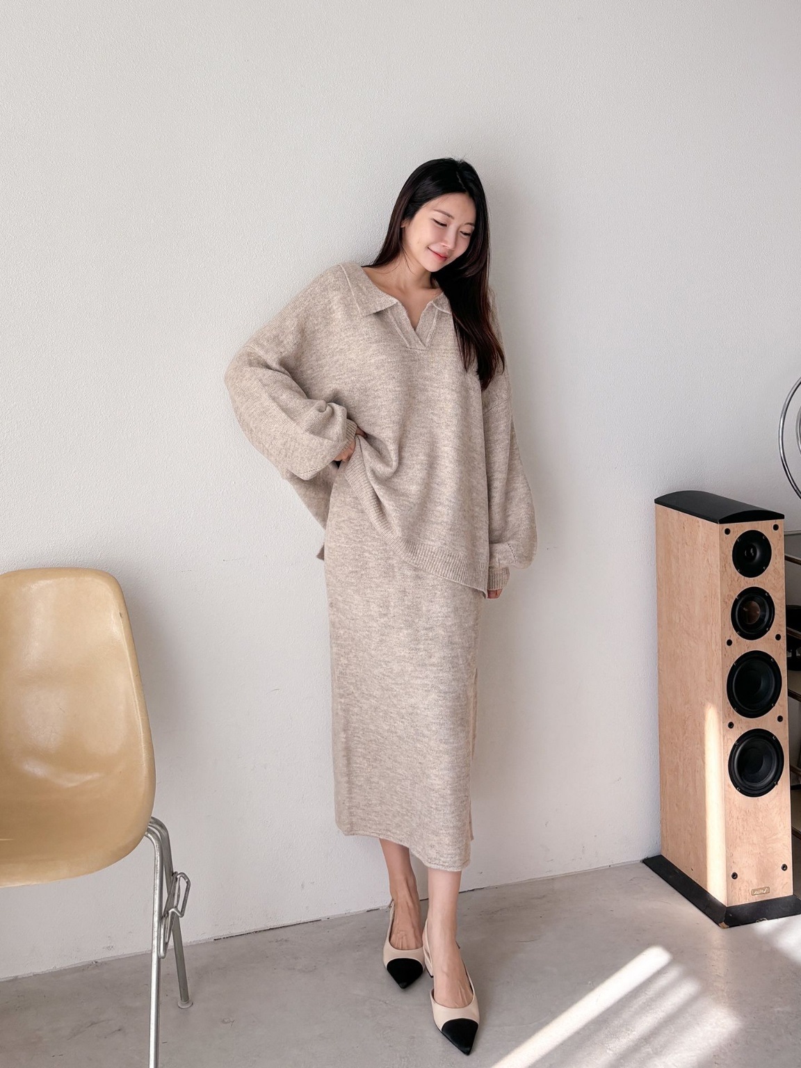 ウール混スキッパーニット | 詳細画像7