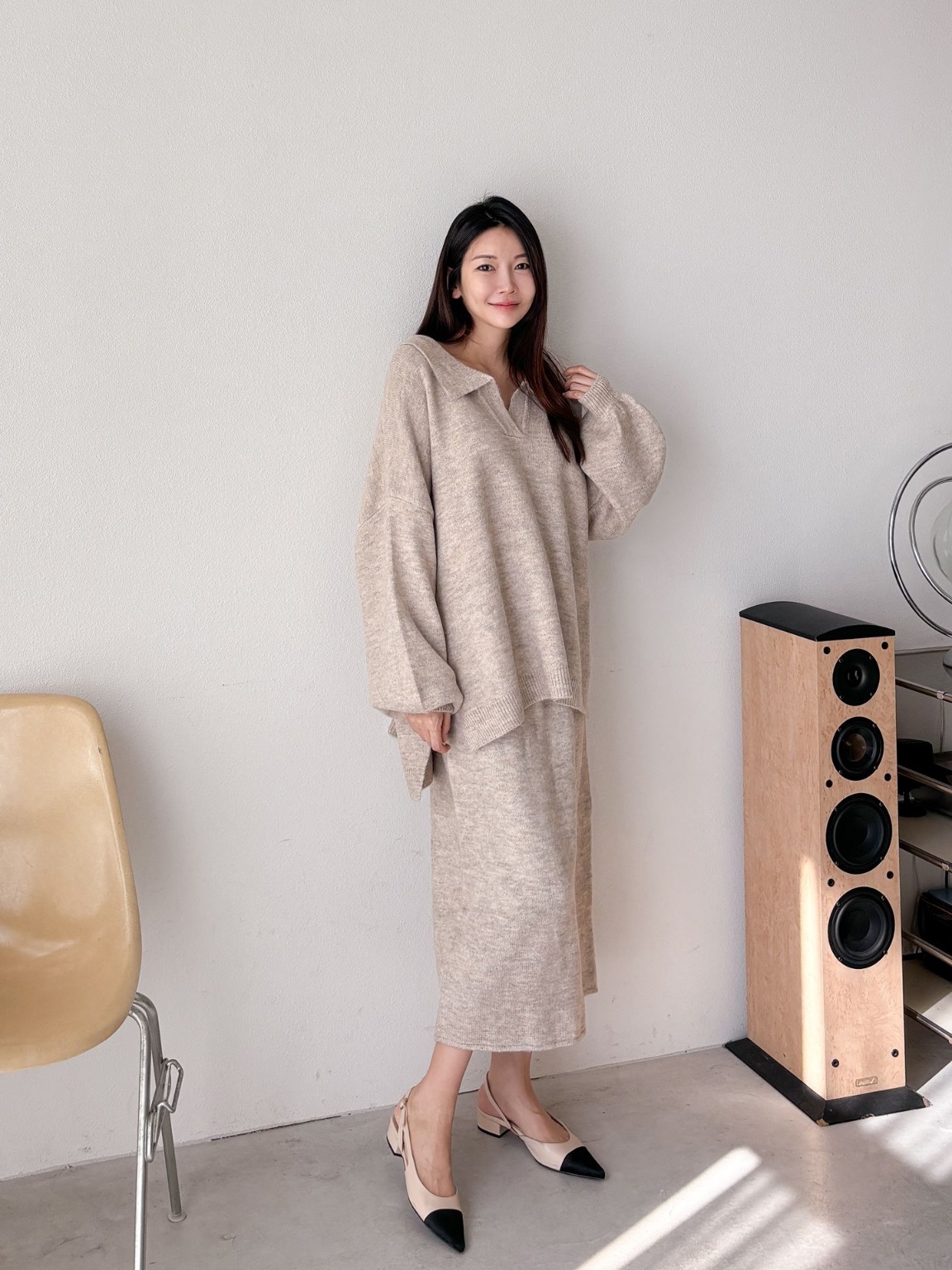 ウール混スキッパーニット | 詳細画像8