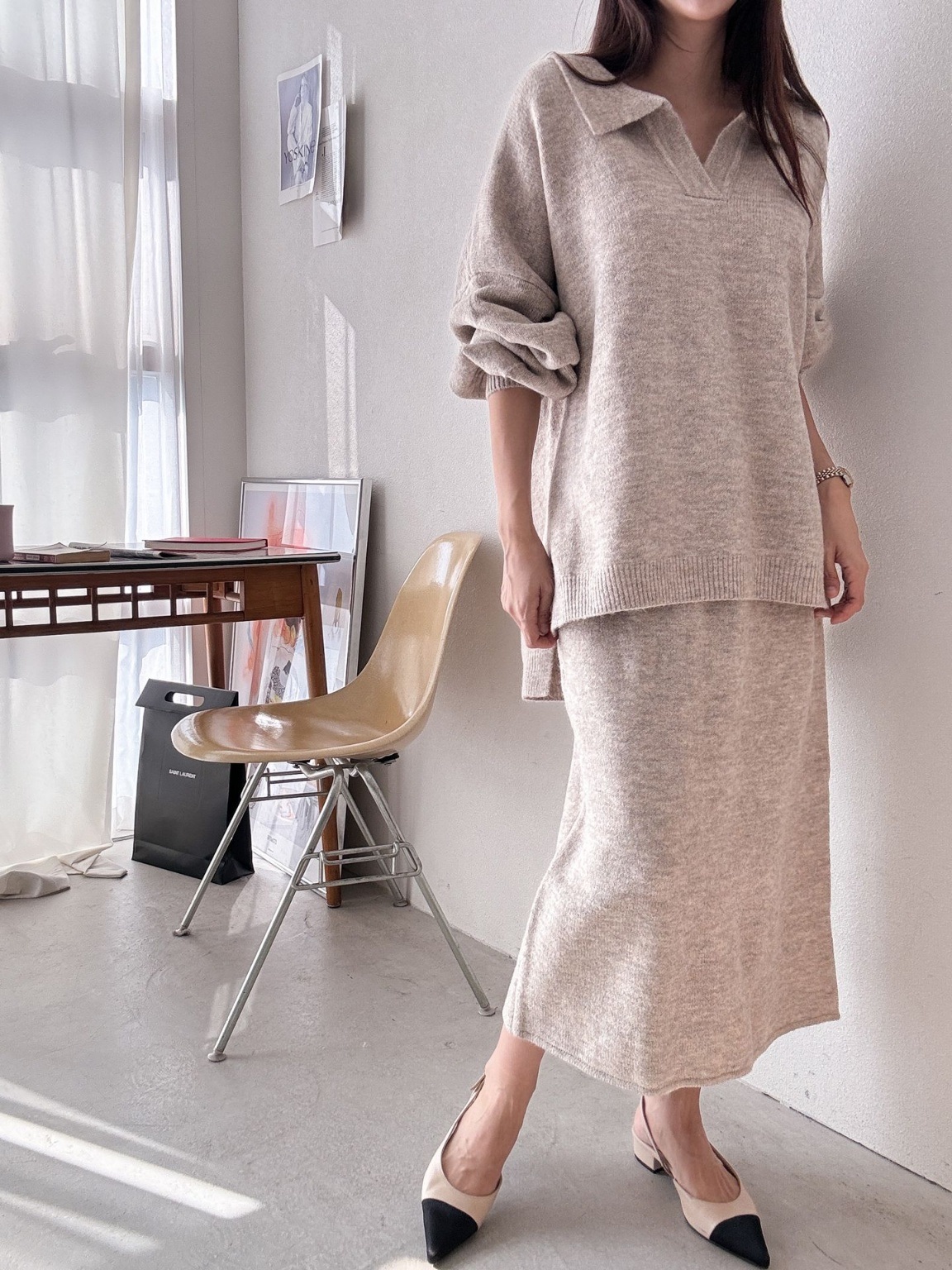 ウール混スキッパーニット | 詳細画像10