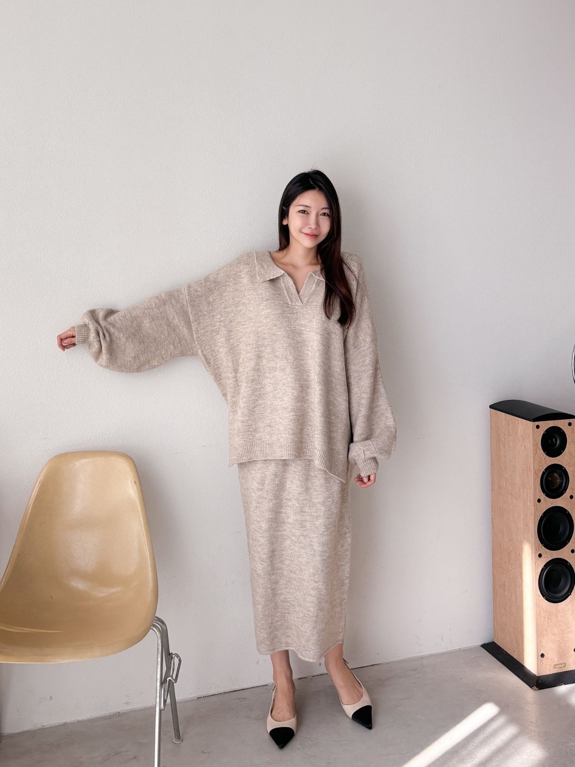 ウール混スキッパーニット | 詳細画像12